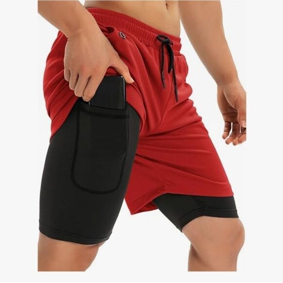 Flyevea Athletic Shorts Mens Camo - Picture 4 of 4